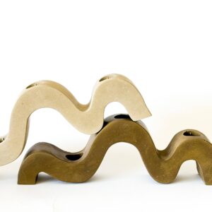 Wavy Taper Candle Holder | Candlestick Holder