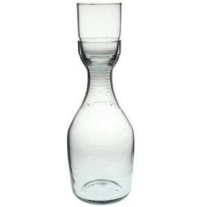 Recycled Glass Ripple Carafe Set, Large