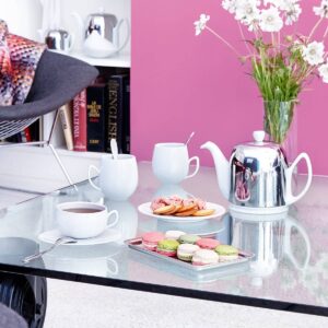 Salam Teapot - 6 Cups (33 Oz) Ceramic & Stainless Steel