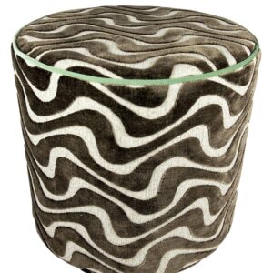 Perch Isabel - brown/beige stool w/ cord (MADE TO ORDER)