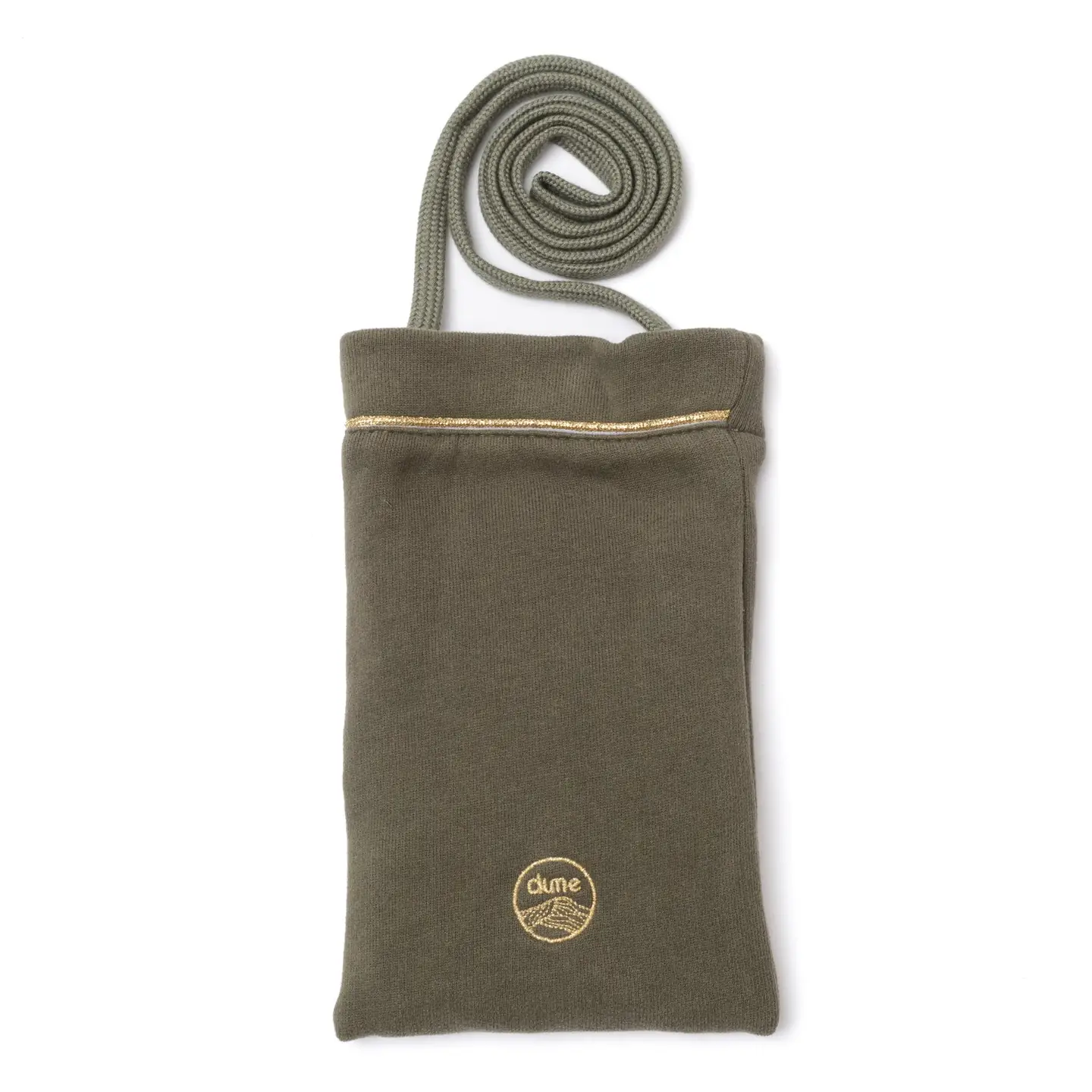 Organic Fleece Crossbody Bag - Khaki