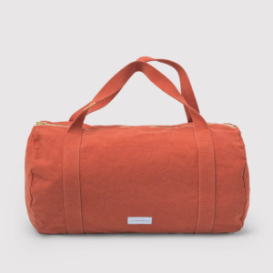 Flamboyant Orange Organic Cotton Canvas Bowling Bag