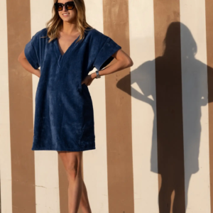 Short Vintage- styled Dress - Ultramarine