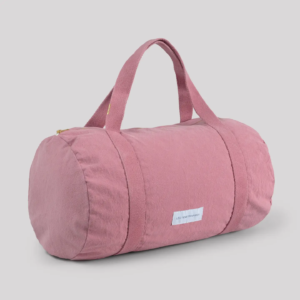 Mini bowling bag in organic cotton canvas Rosewood
