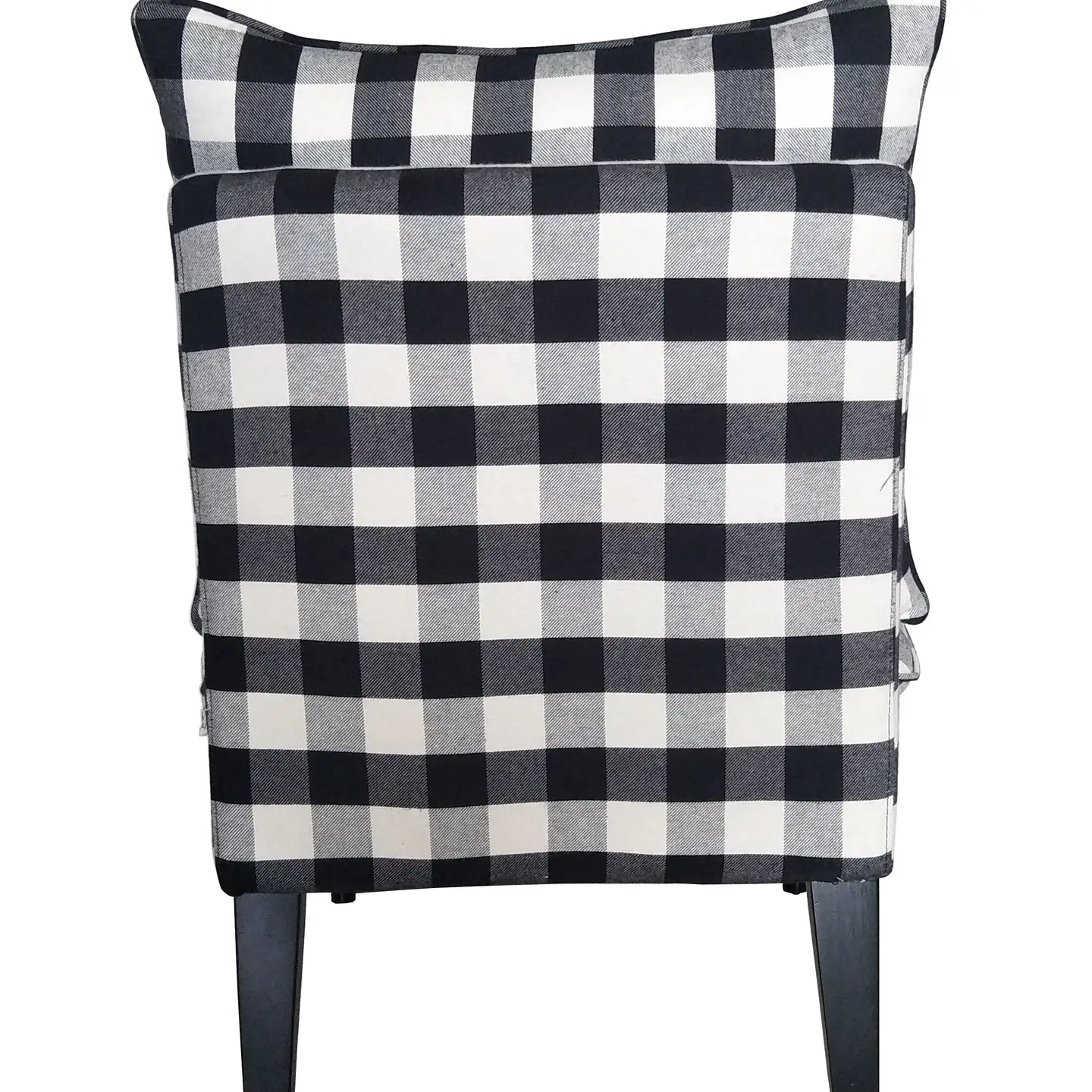 Buffalo Check Chair w/ attached cushion - Image 3