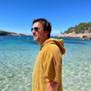 ATELIER DUNE Poncho Premium coton bio - Caramel