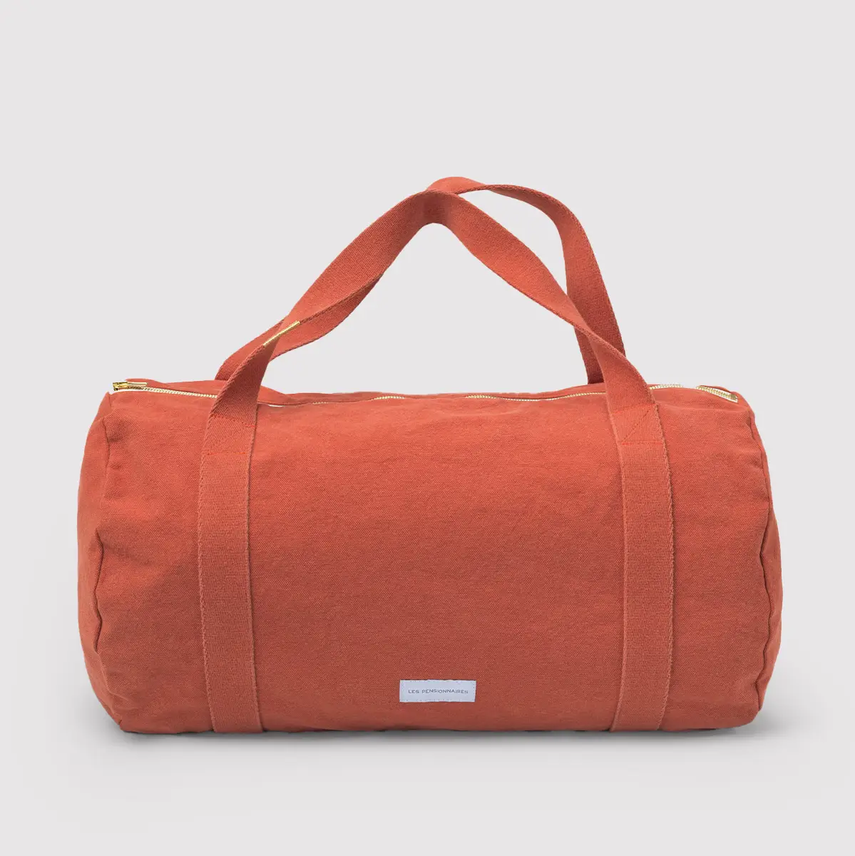 Flamboyant Orange Organic Cotton Canvas Bowling Bag