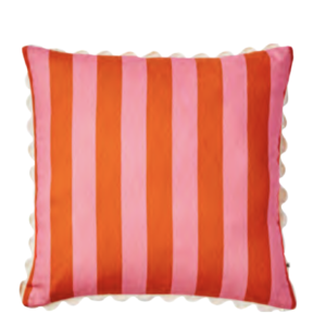 Bold Stripe Sorbet 60x60cm Linen Cushion