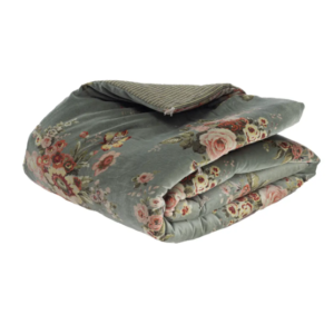 Bangalore Comforter/ Quilt in Jade Floral 220cm x 250 cm