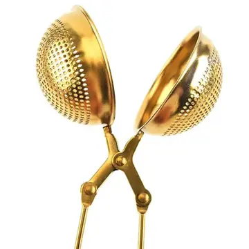 Gold Snap Ball Tea Infuser - Image 2