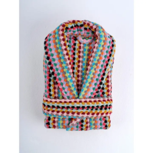 Turkish Cotton Handwoven Robe in L